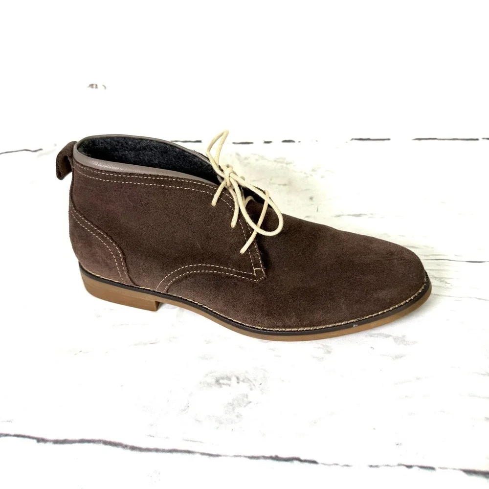 Cole Haan Shoes Mens 10.5 M Brown Chukka Ankle Boots Suede Lace Up